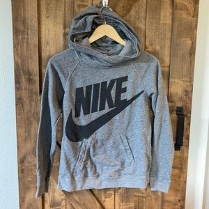 Girls Nike logo XL gray hoodie THE BEST!